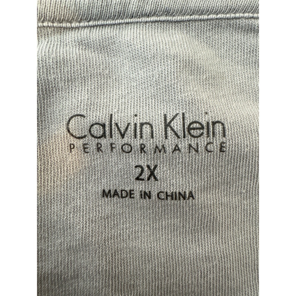 Calvin Klein Performance Womens Gray Split Neck R… - image 4